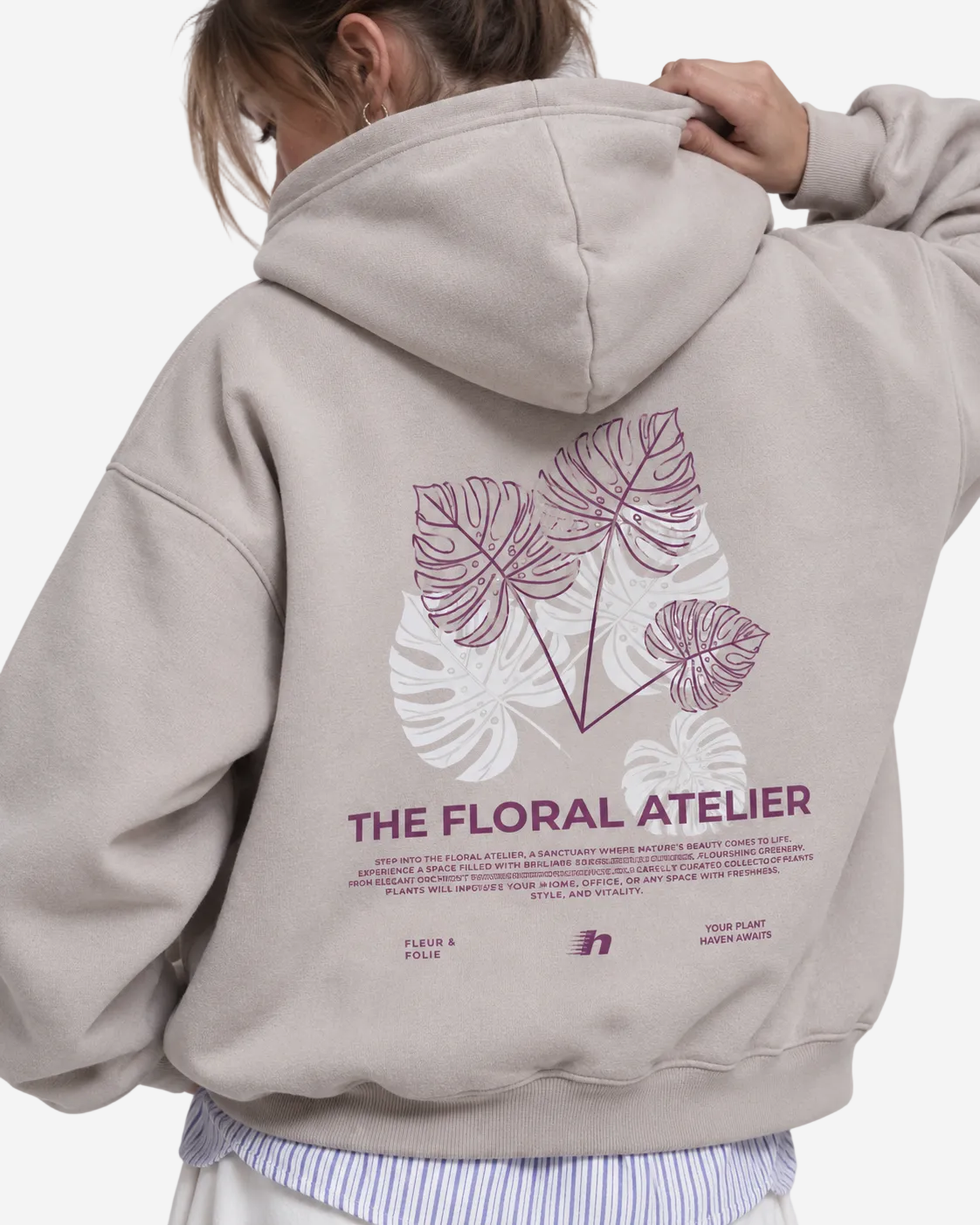 "Floral atelier" hoodie