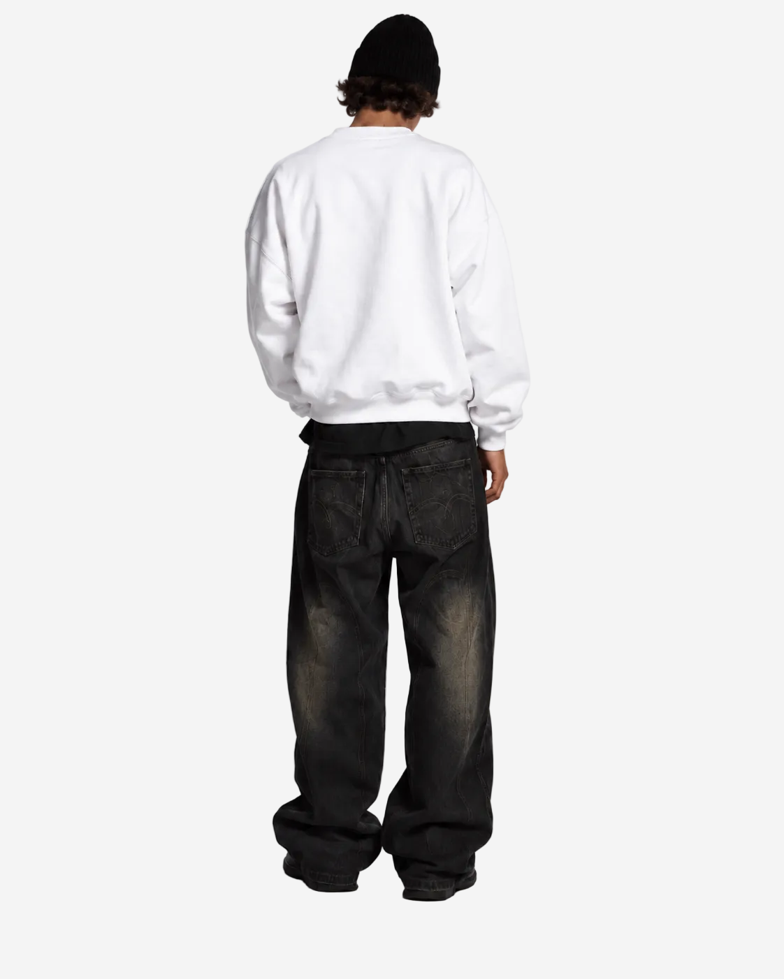 "Basic white" sweater