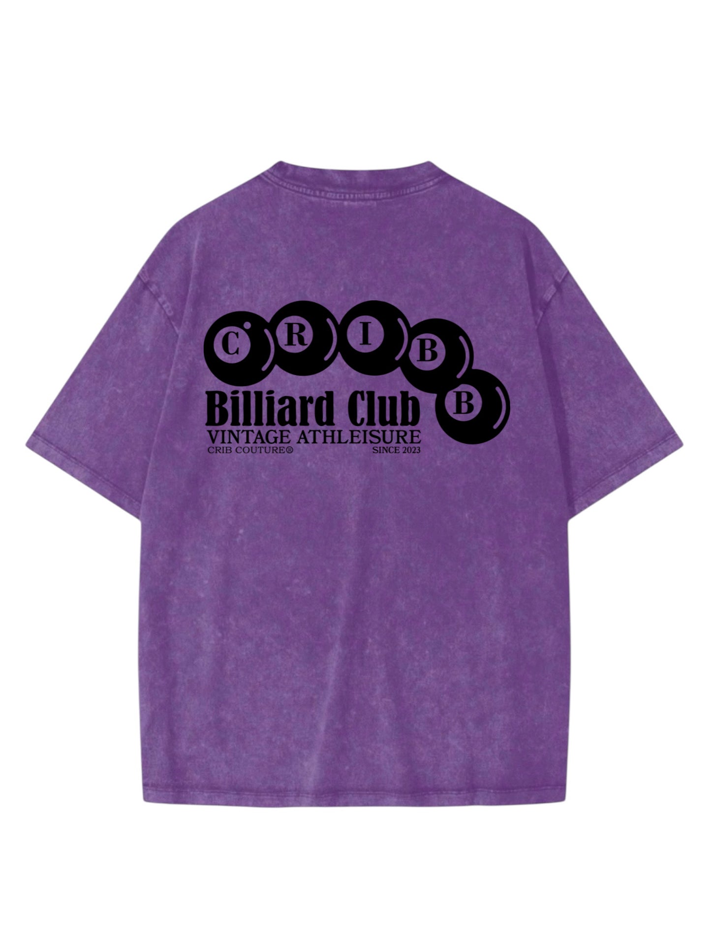 "Billiard Club" Acid Washed Oversized t-shirt