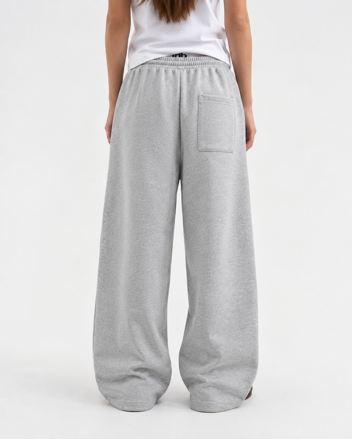 "Grey relaxed uncuffed" sweatpants
