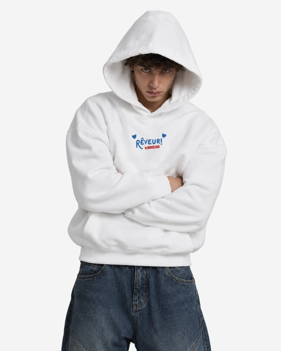 "Rêveur red lined" hoodie