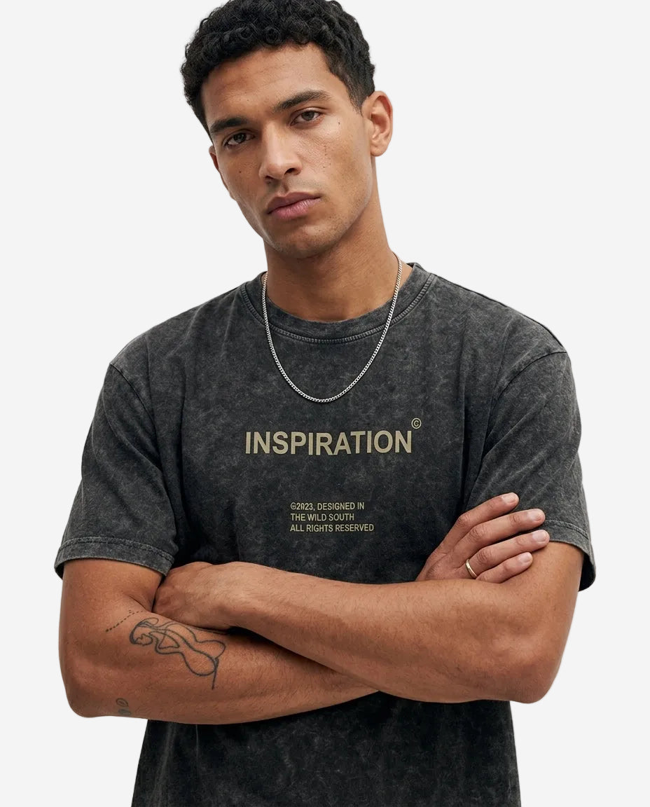 "Inspiration" Acid Washed t-shirt