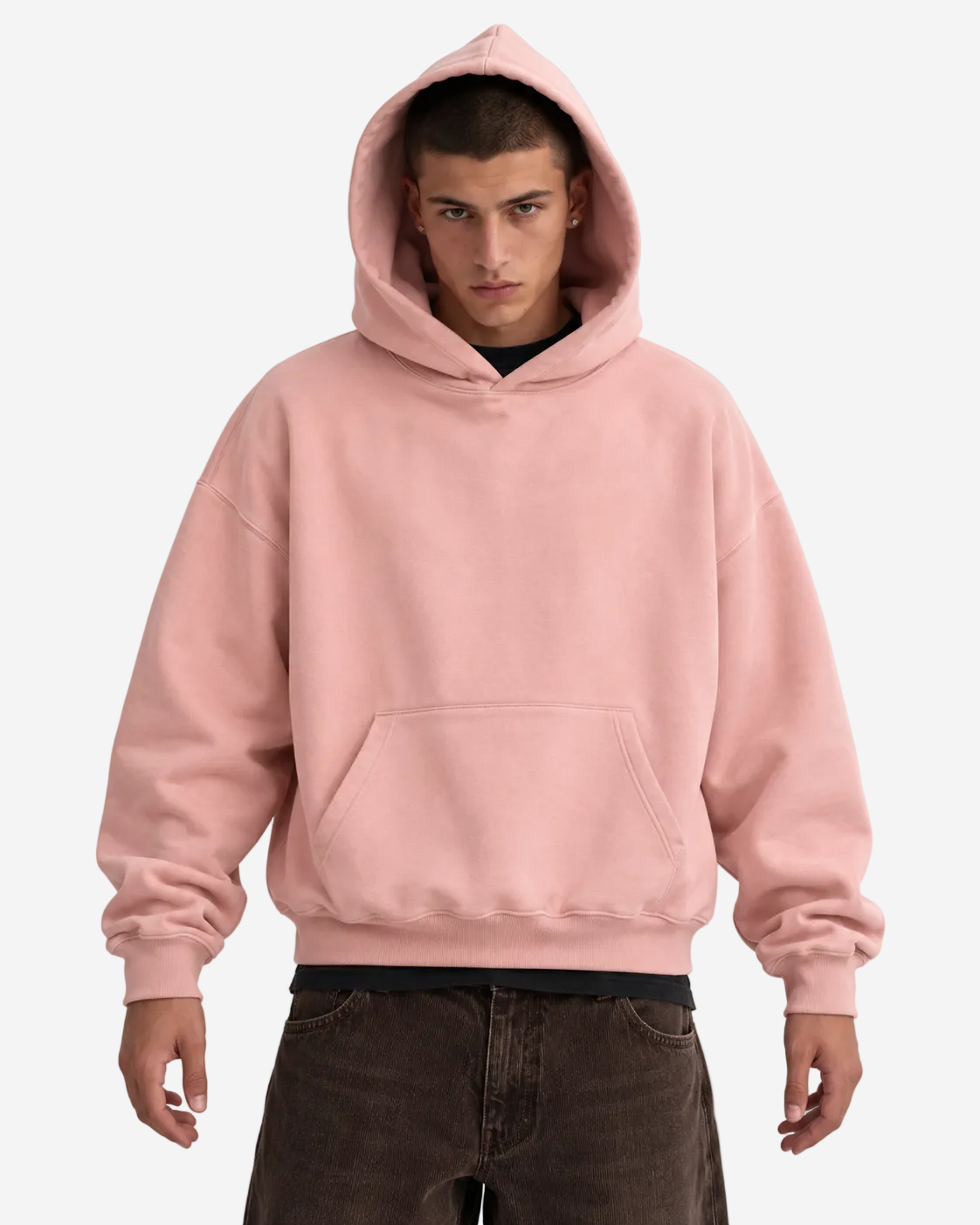 "Basic light pink" hoodie