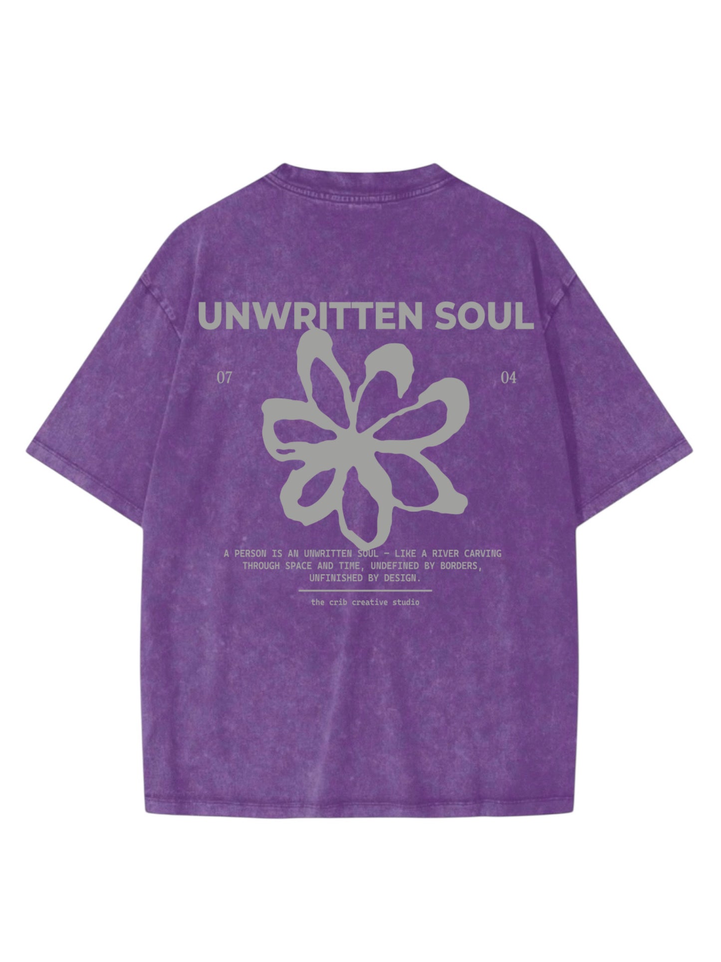 "Unwritten Soul" Acid Washed Oversized t-shirt