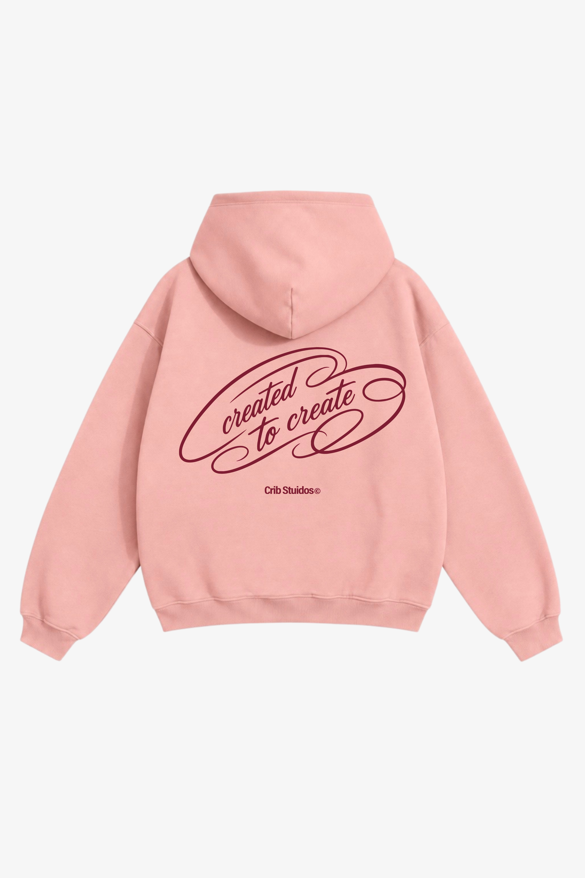 "Created to create" hoodie