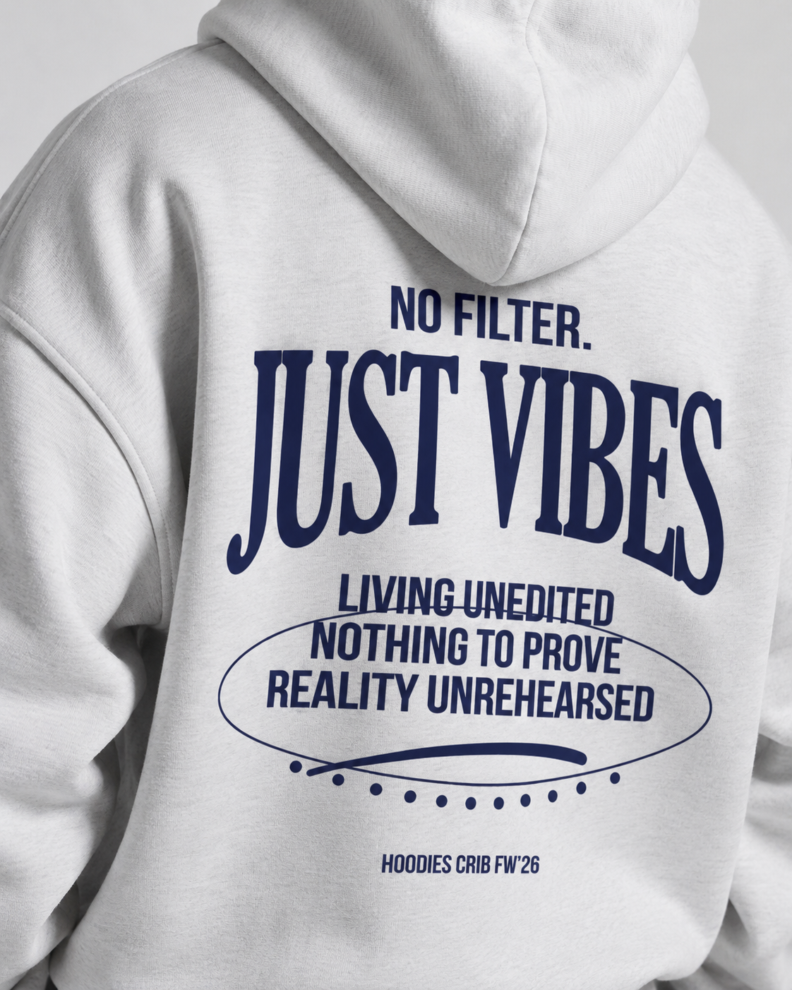 "No filter just vibes" hoodie
