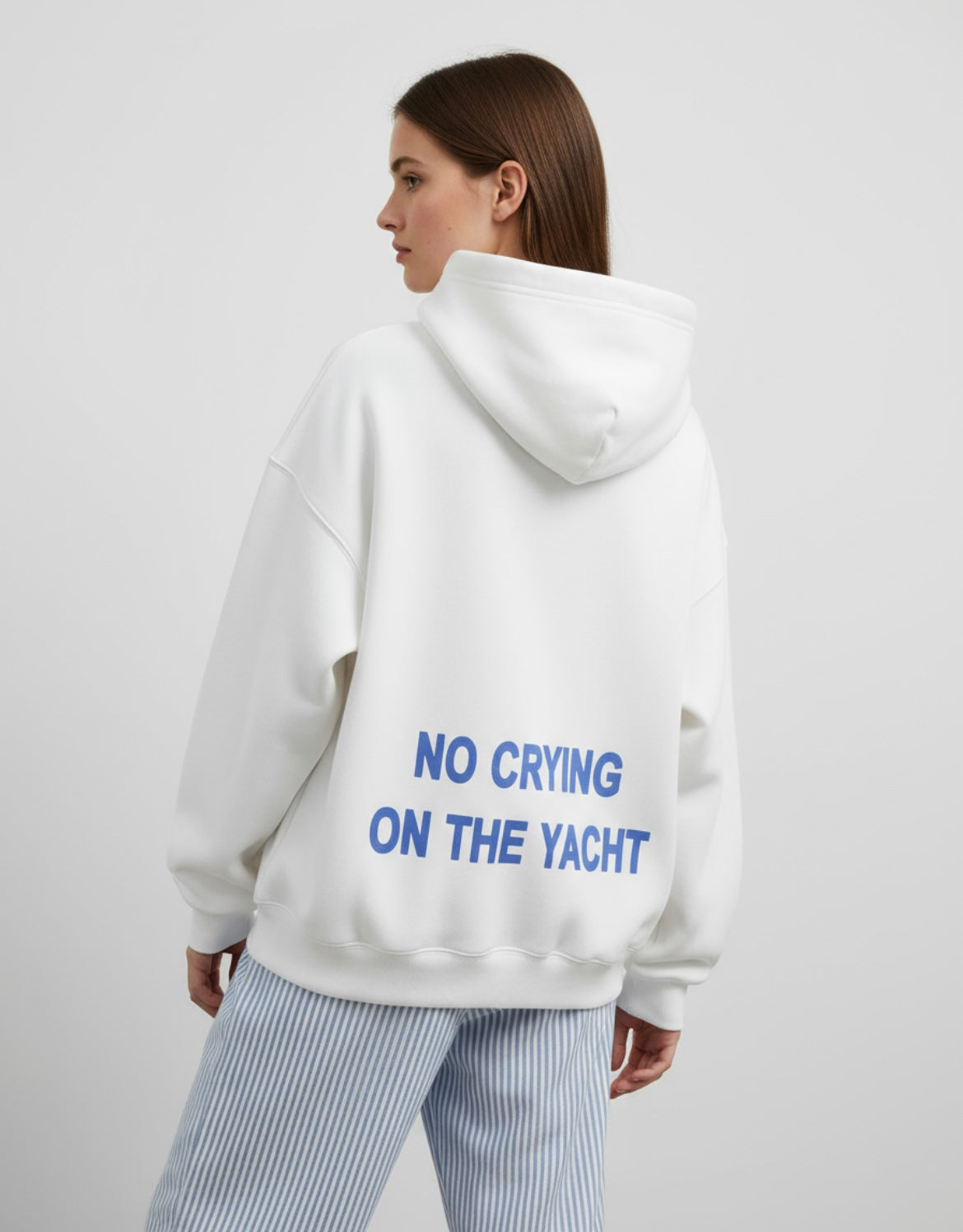 "No Crying On The Yacht" hoodie