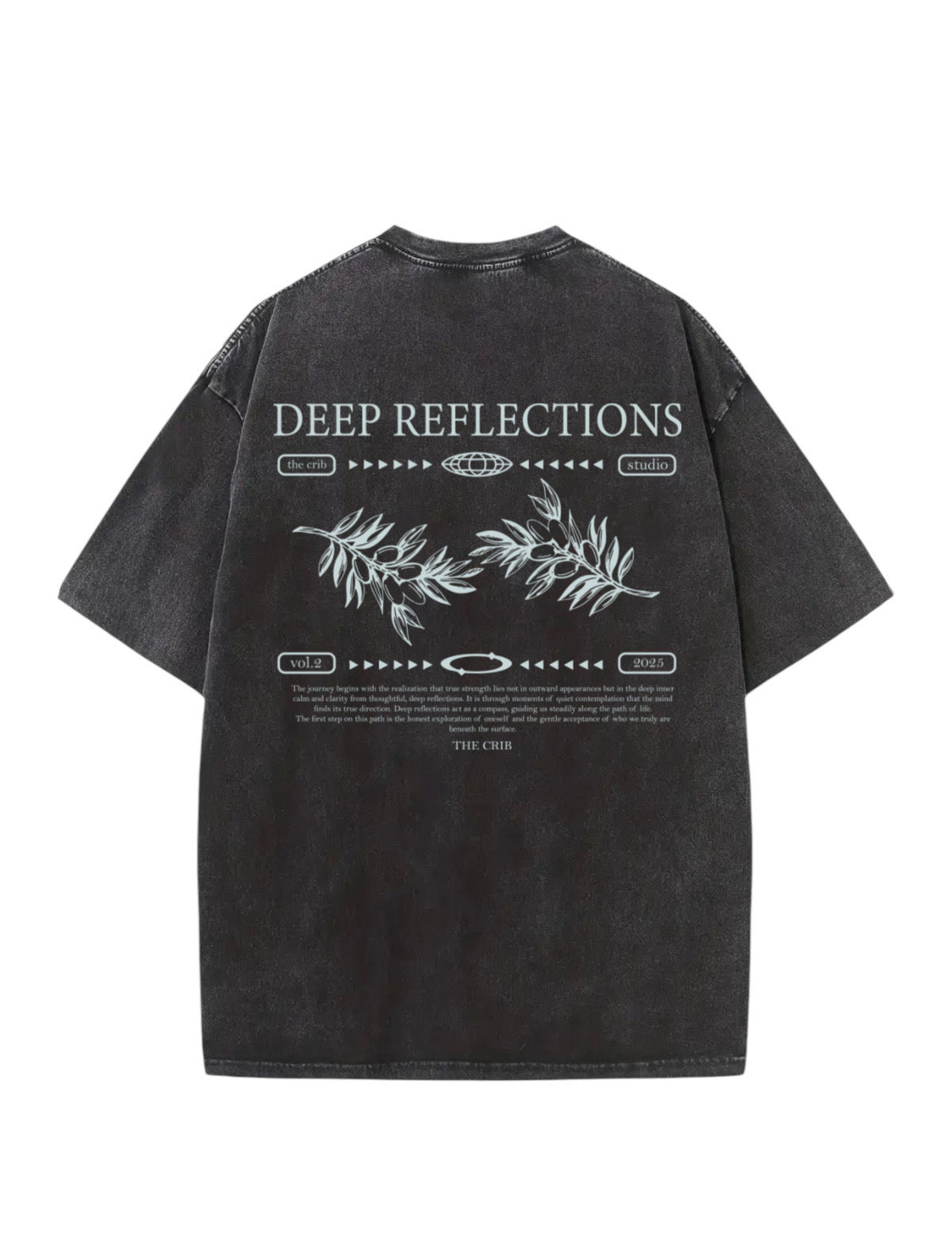"Deep Reflections" Acid Washed Oversized t-shirt