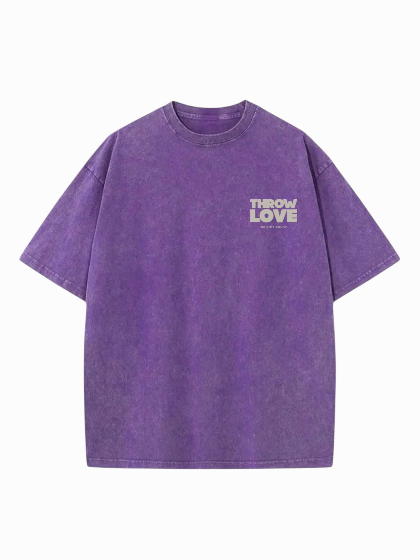 "Throw Love" Acid Washed Oversized t-shirt
