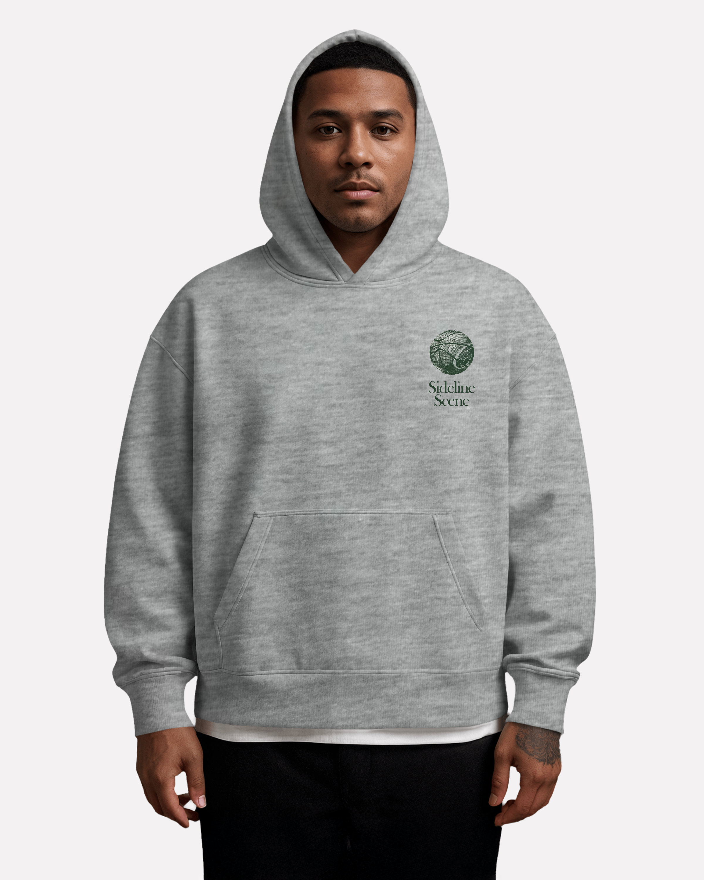 "Sideline scene v2 basketball" hoodie