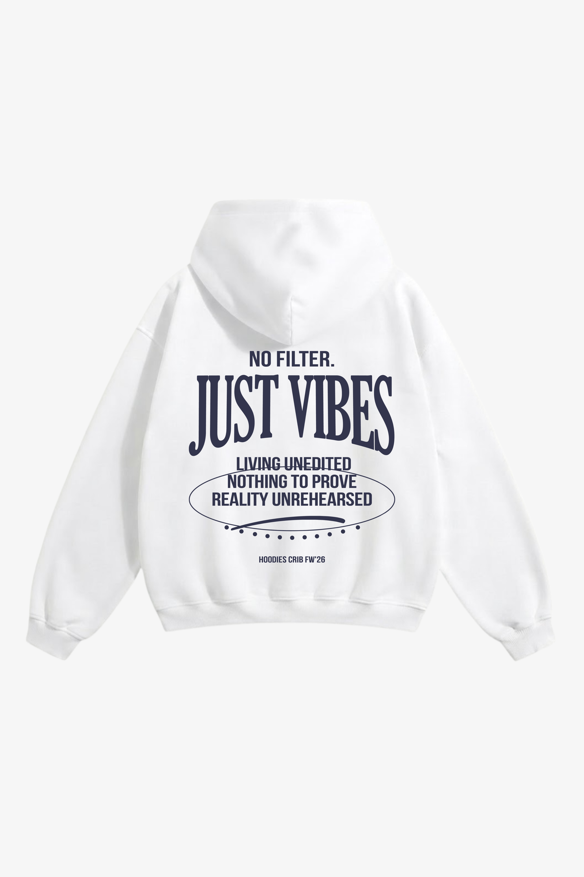 "No filter just vibes" hoodie