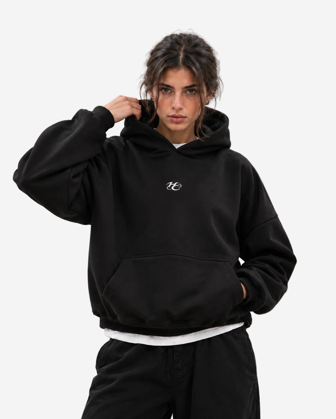 "Hc chest logo" hoodie