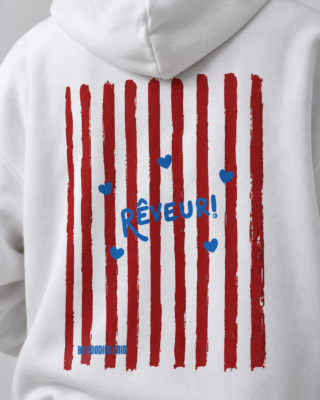 "Rêveur red lined" hoodie