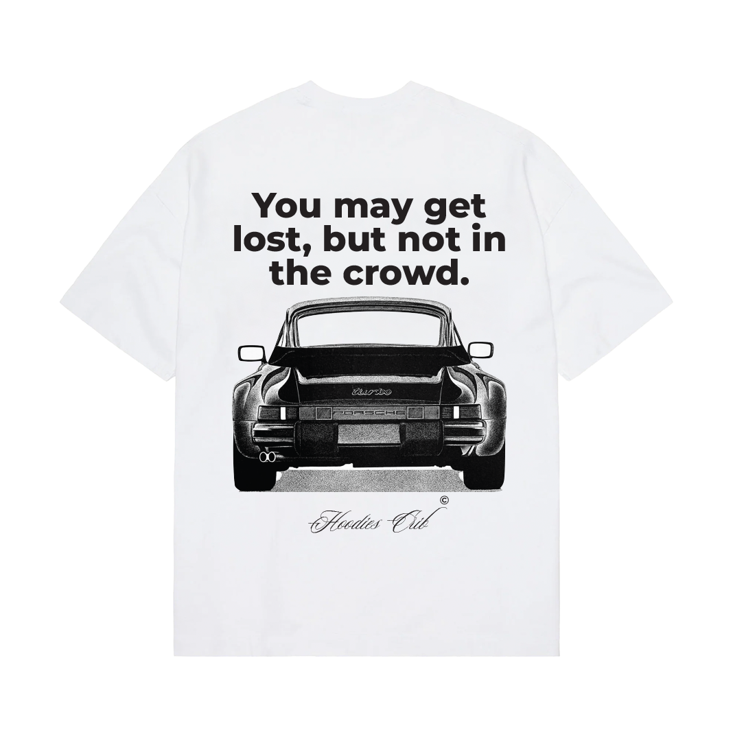 "Not in the crowd" porsche t-shirt