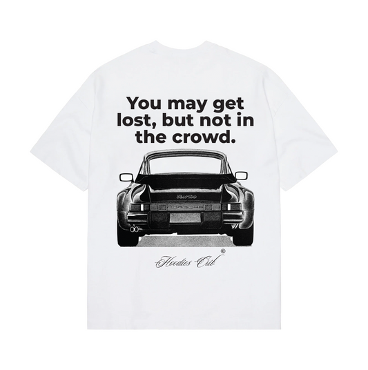 "Not in the crowd" porsche t-shirt