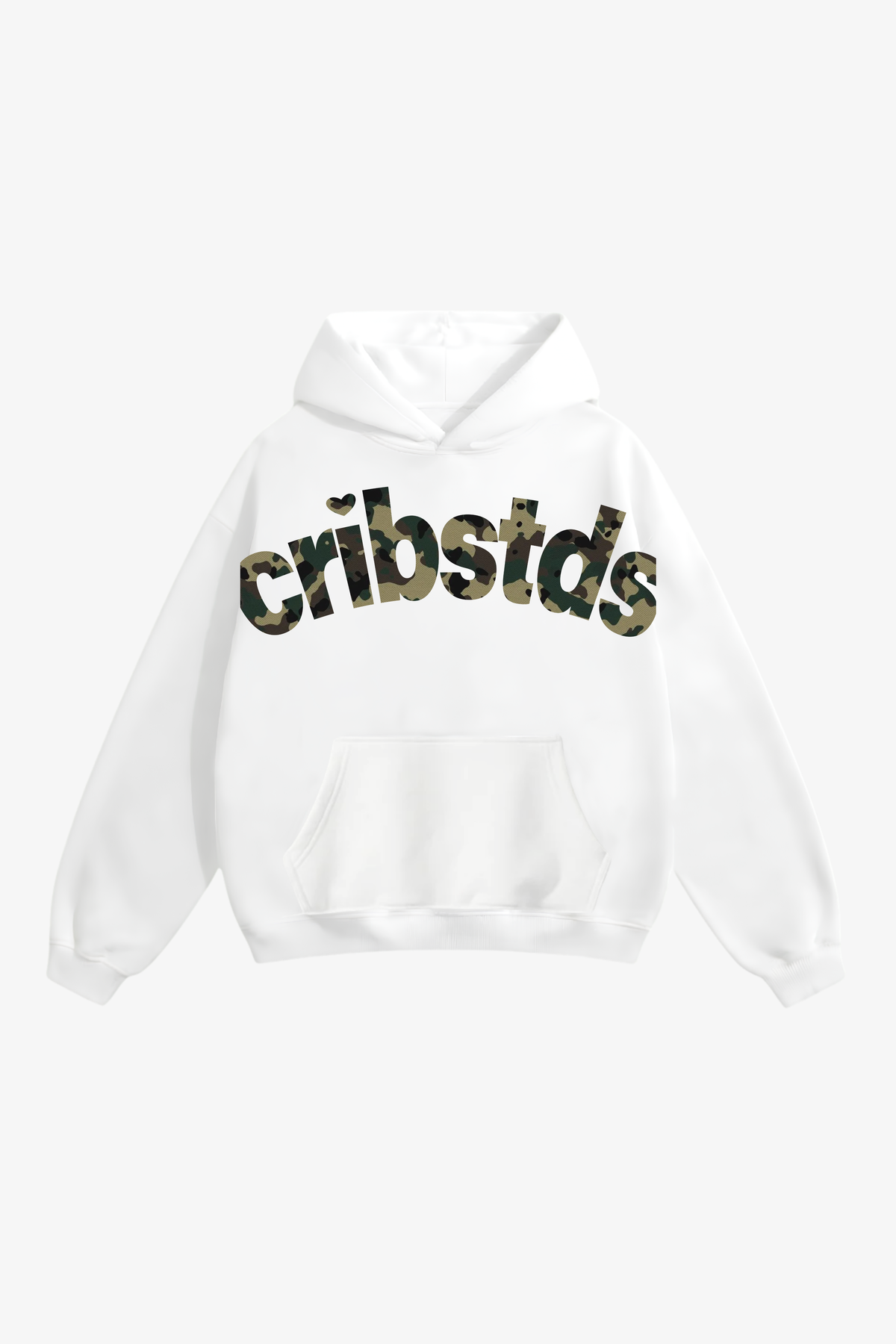 "Crib stds camo" hoodie