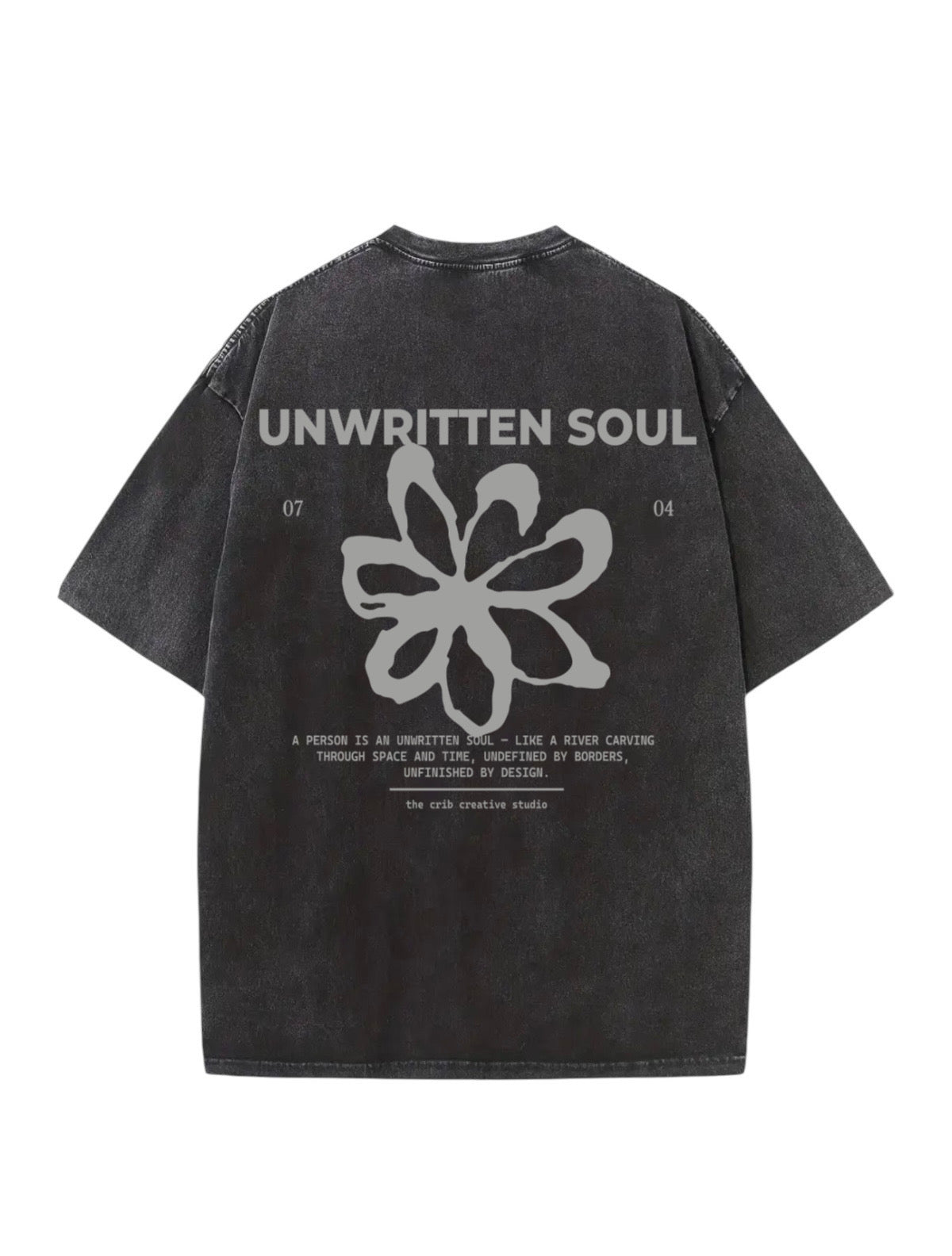"Unwritten Soul" Acid Washed Oversized t-shirt
