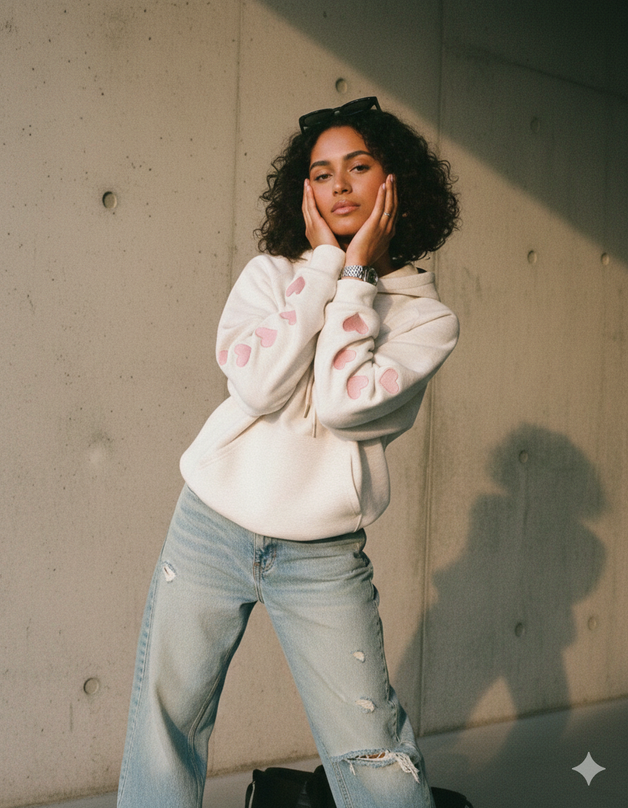 "Hearted" hoodie