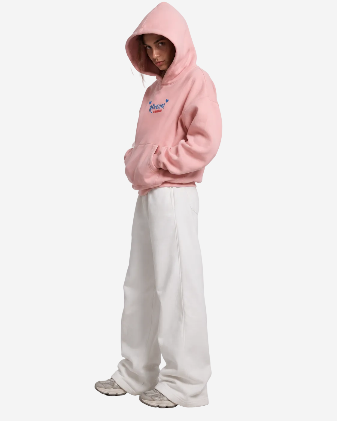 "Rêveur red lined" hoodie