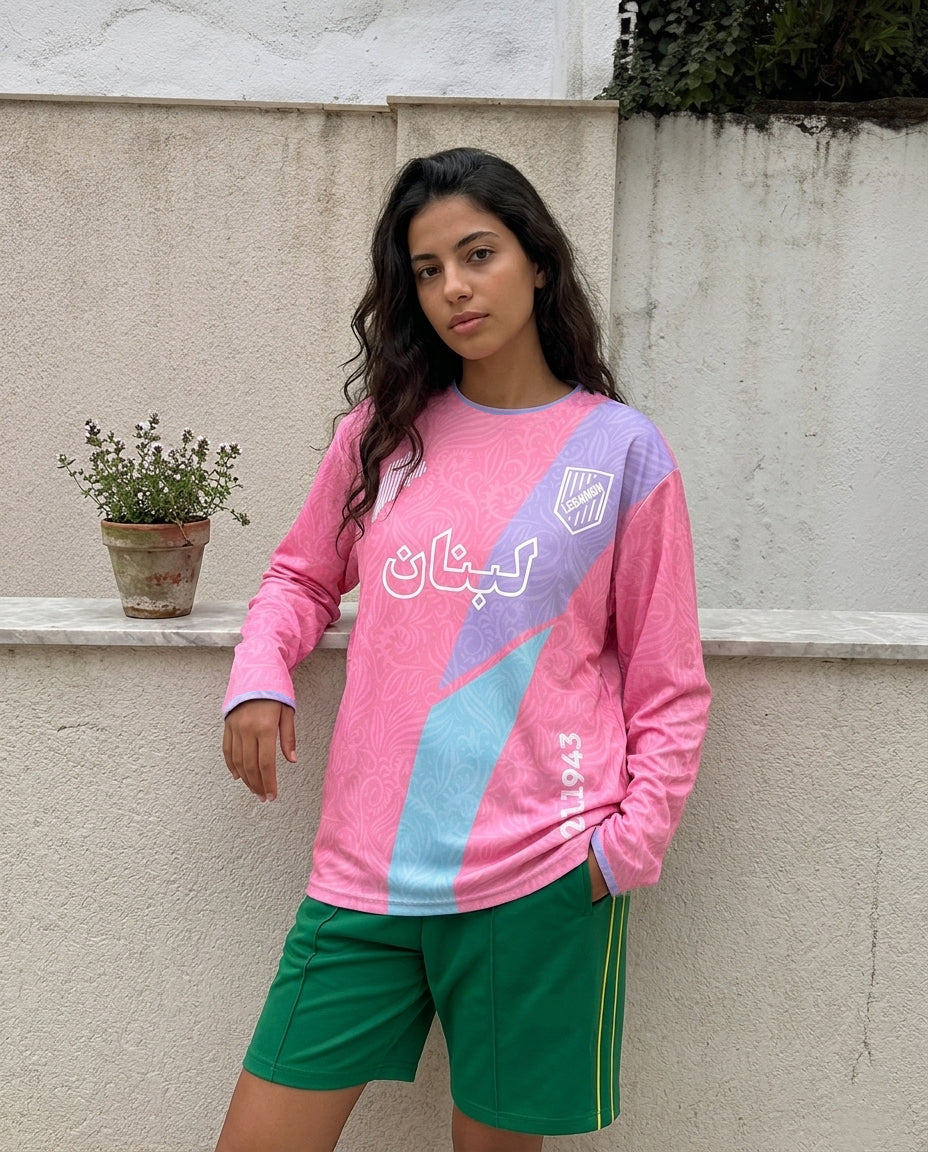 "Pink Lebanese Jersey" long-sleeve