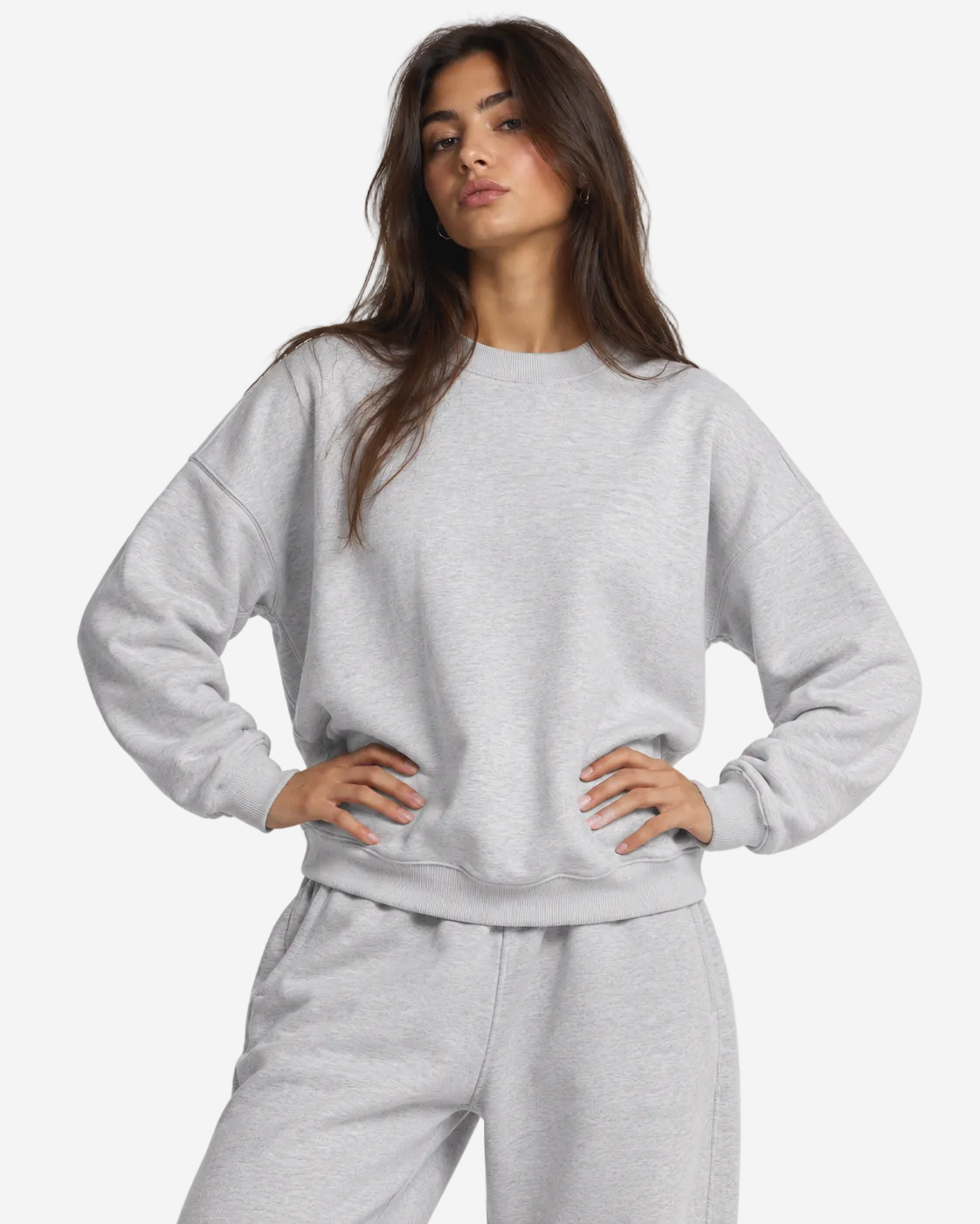 "Basic heather grey" sweater