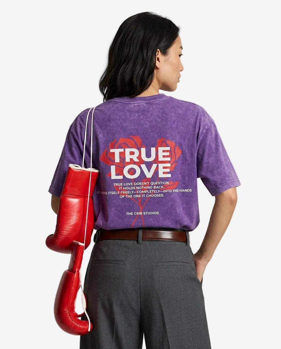 "True Love" Acid-Washed t-shirt