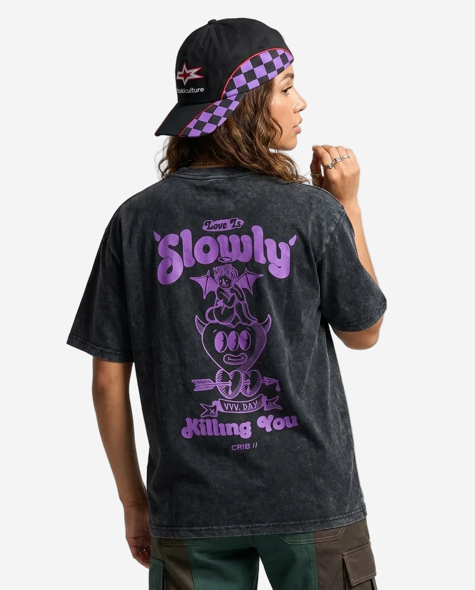 "Love is Killing" Acid Washed t-shirt