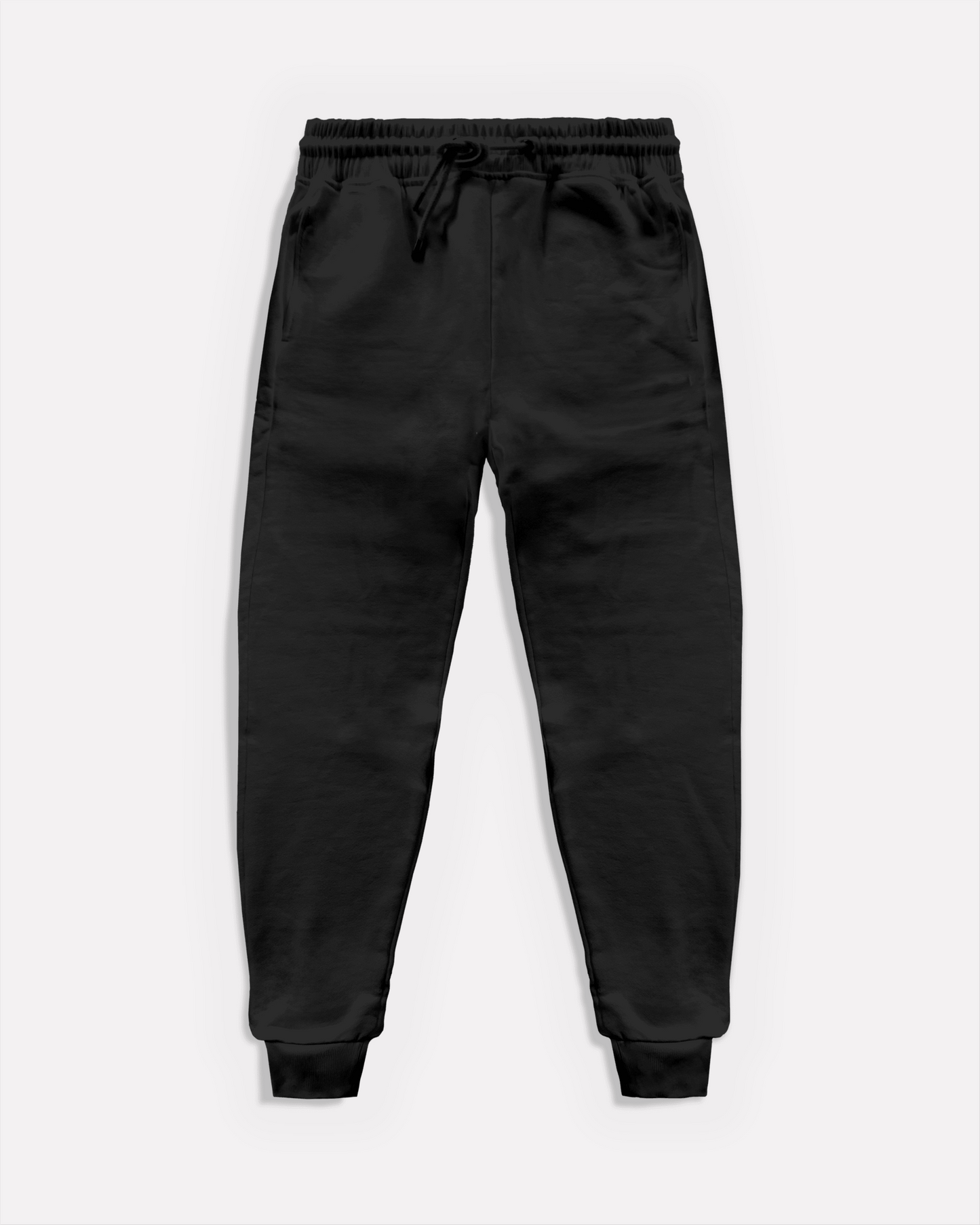 "Unisex Cuffed Basic Black" sweatpants