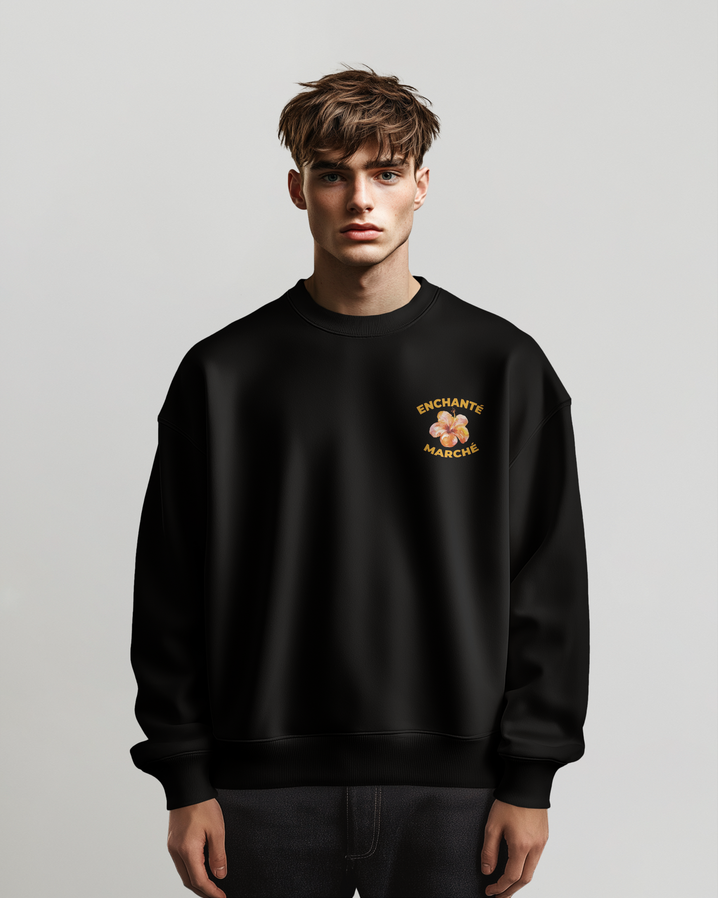 "Enchanté" sweatshirt crew-neck