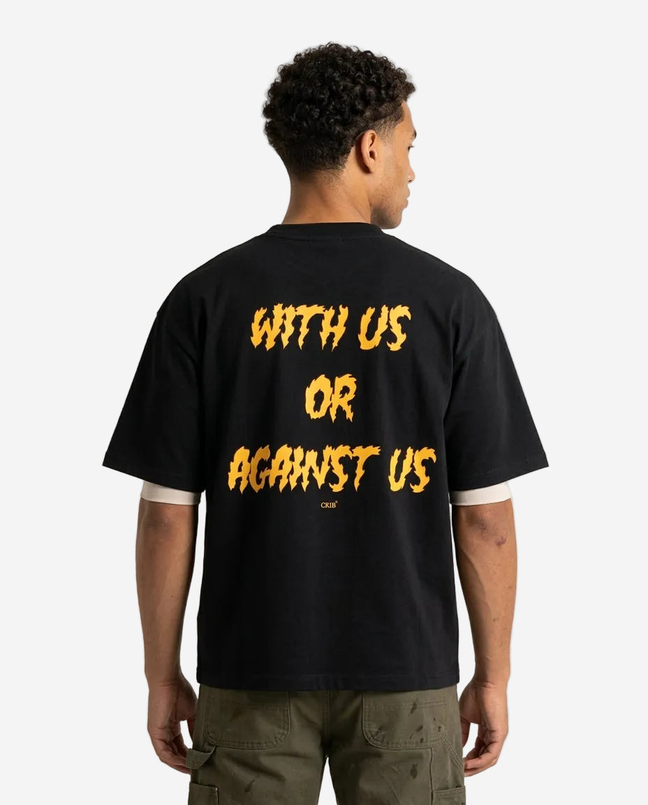 "With or Against" t-shirt