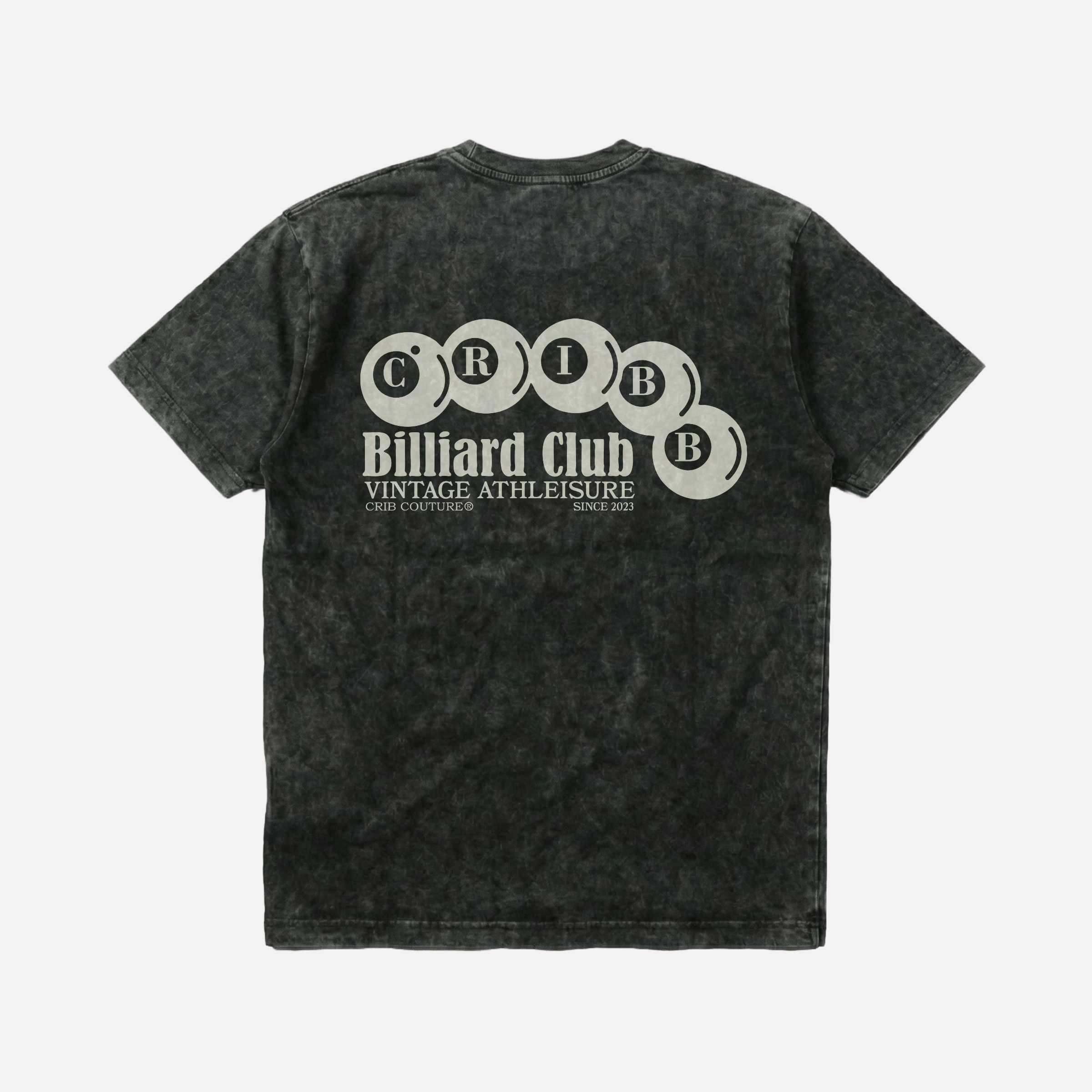 "Billiard Club" Acid Washed t-shirt