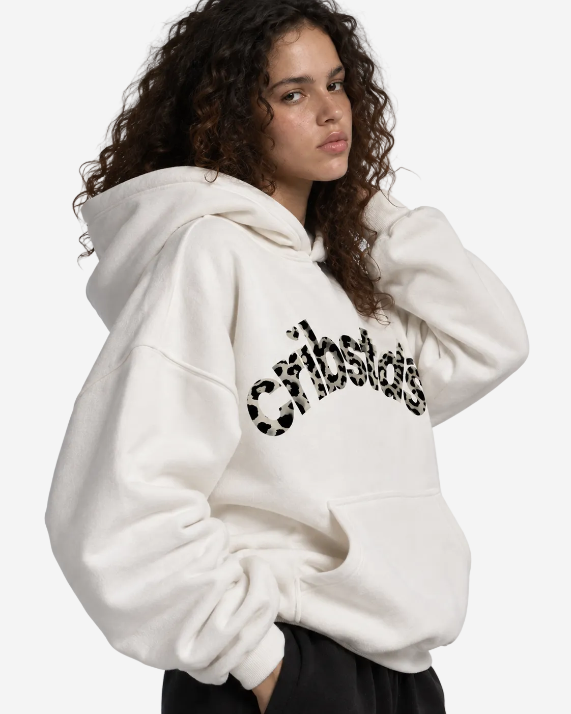 "Crib stds leopard" hoodie