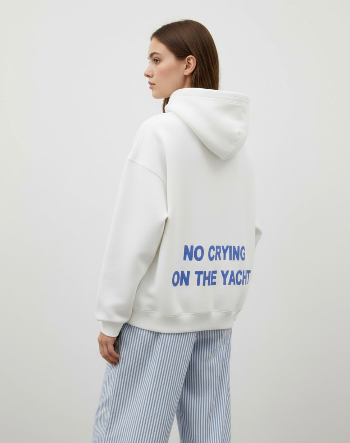 "No Crying On The Yacht" hoodie