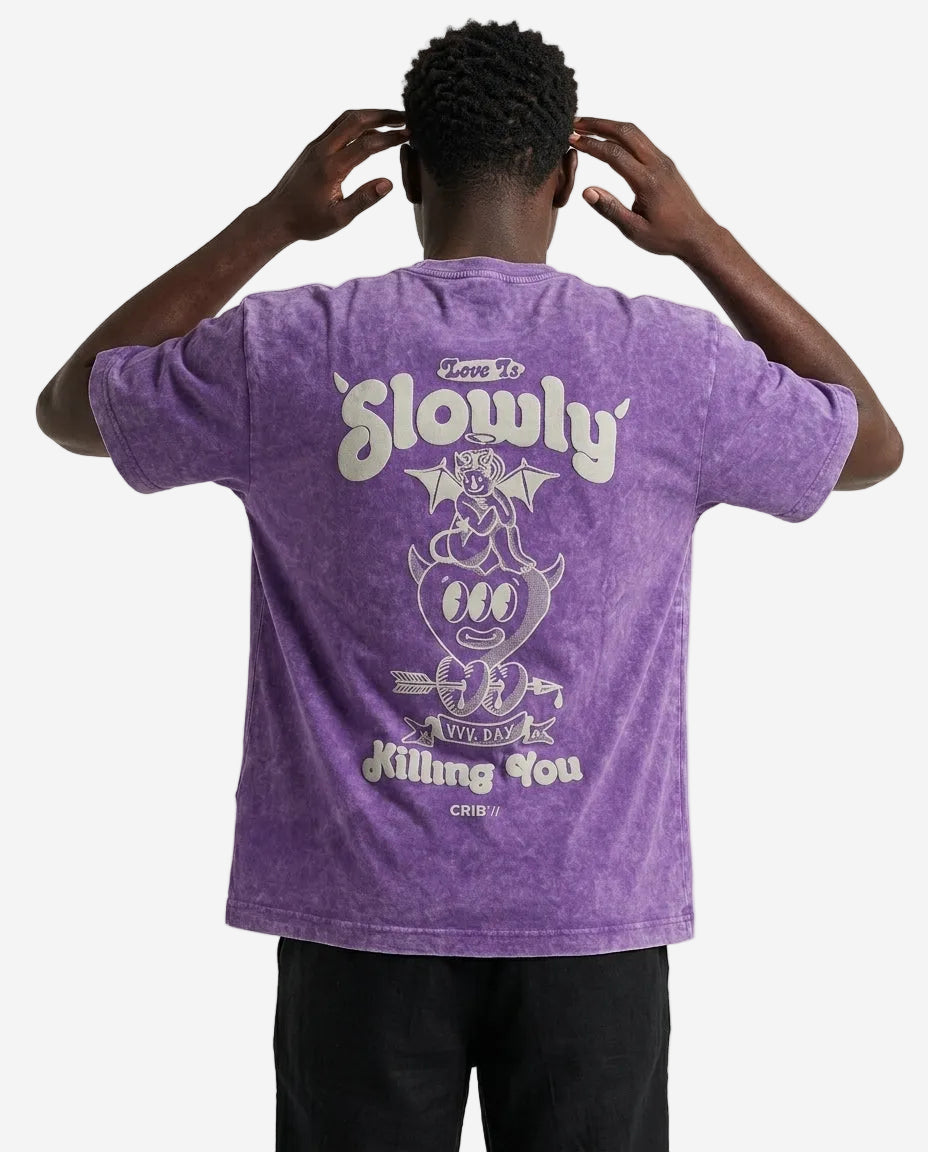 "Love is Killing You" Acid-Washed t-shirt