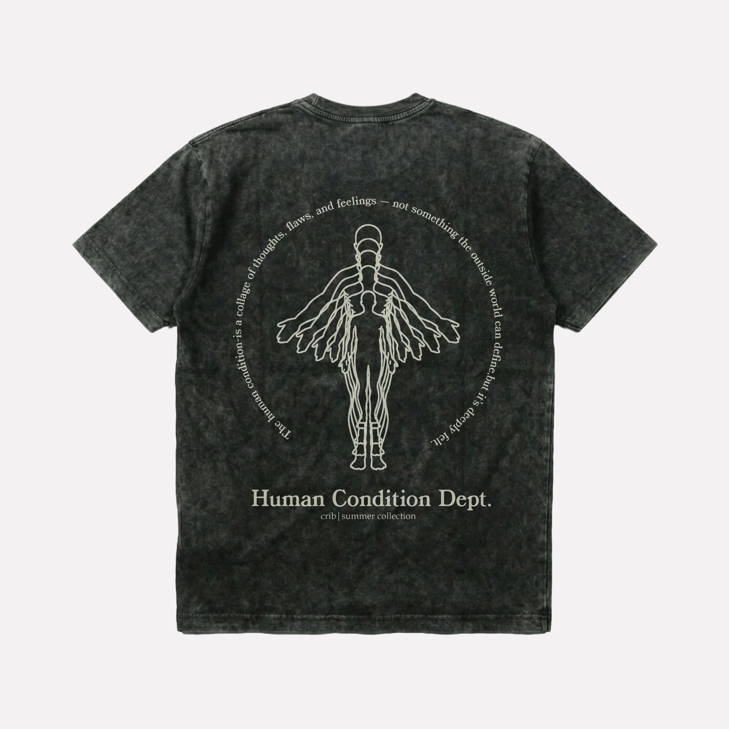 "Human Condition" Acid Washed t-shirt