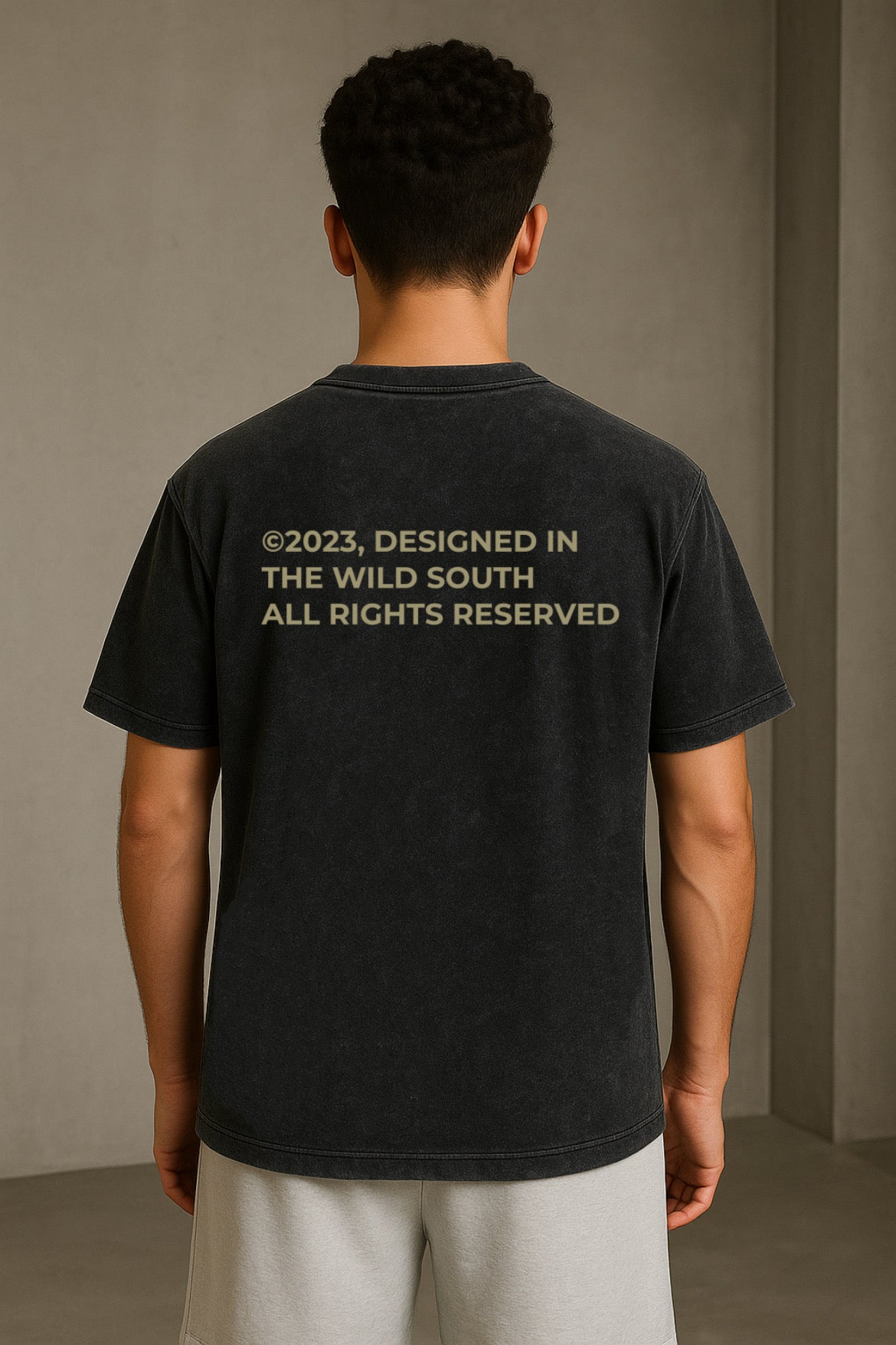 "Inspiration" Acid Washed Oversized t-shirt