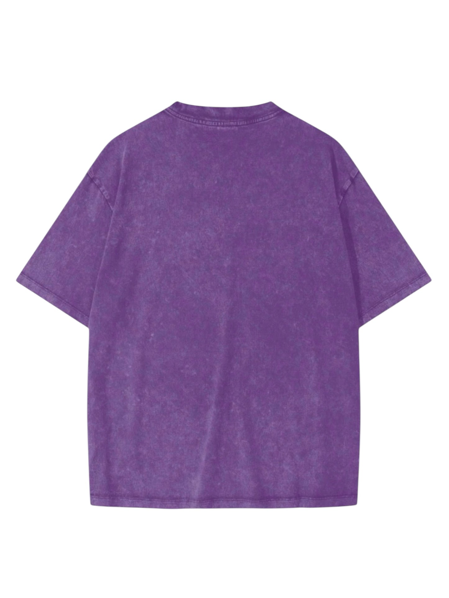 "Premium Basic Purple Acid Washed Oversized" t-shirt