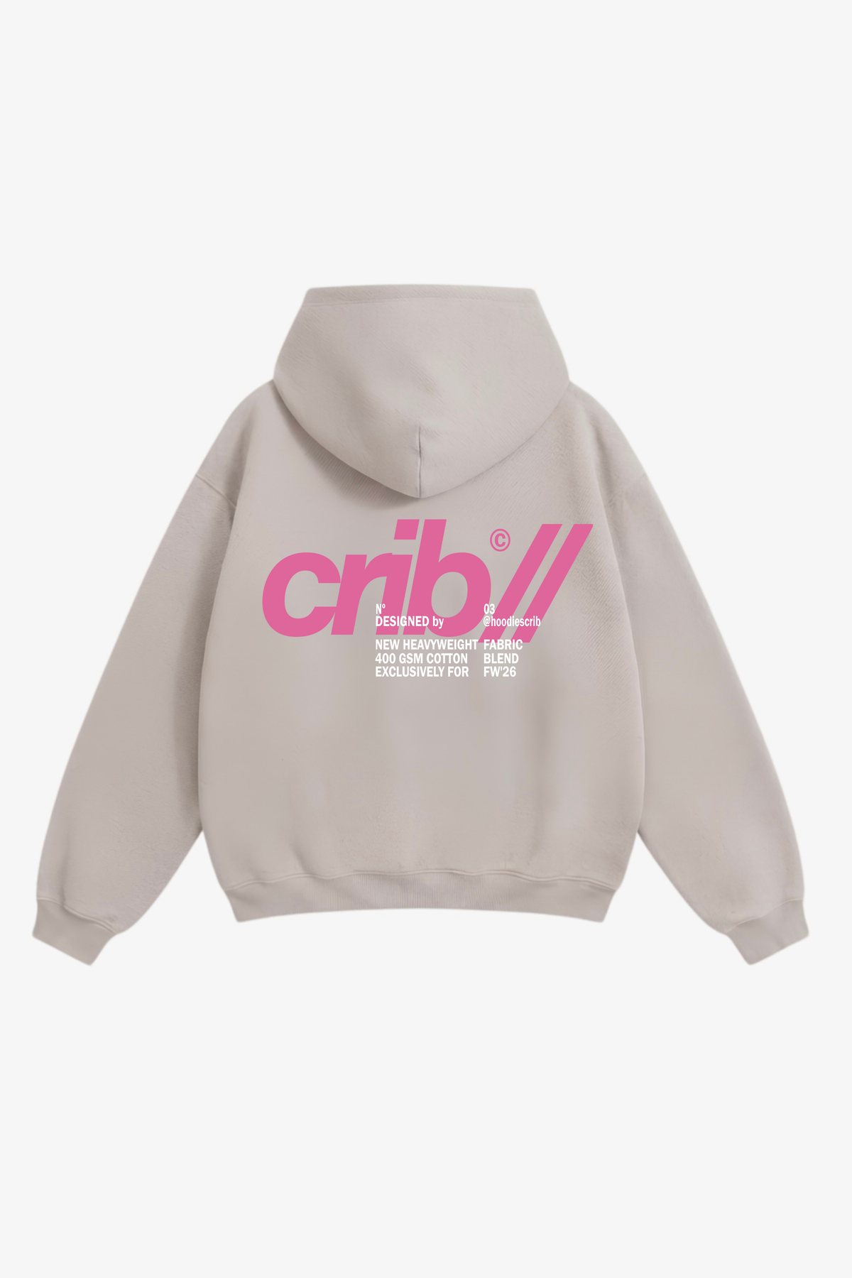 "Crib upgraded fabric" hoodie