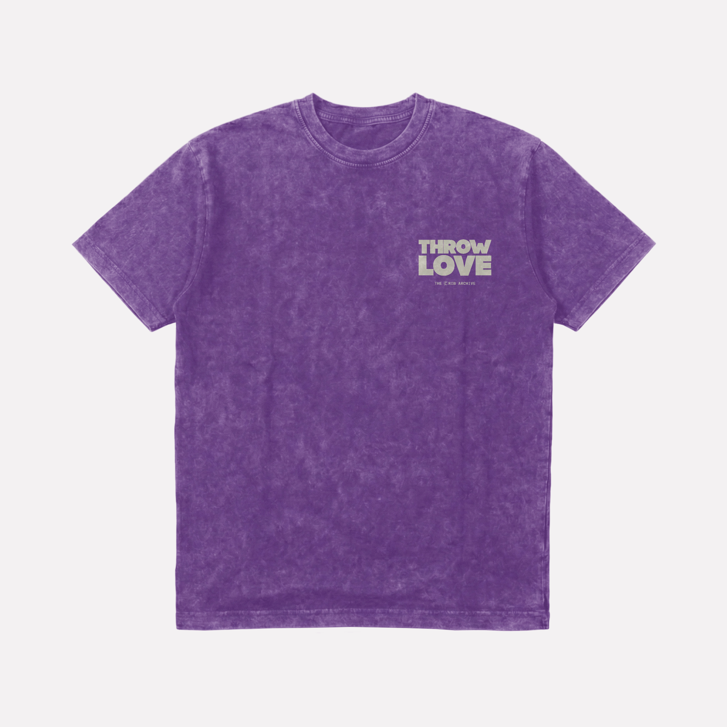 "Throw Love" Acid-Washed t-shirt