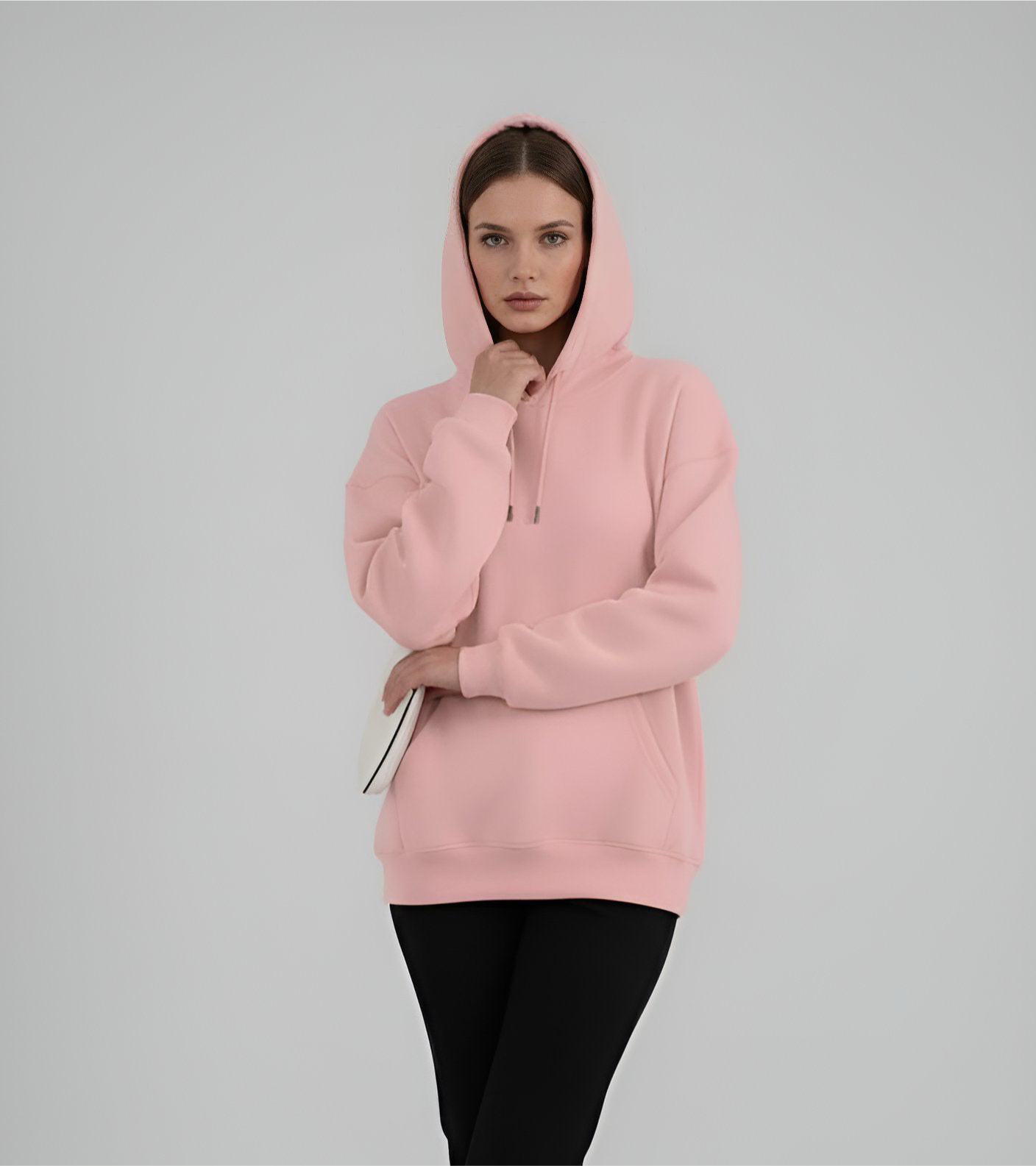 "Unisex Basic Salmon Pink" hoodie