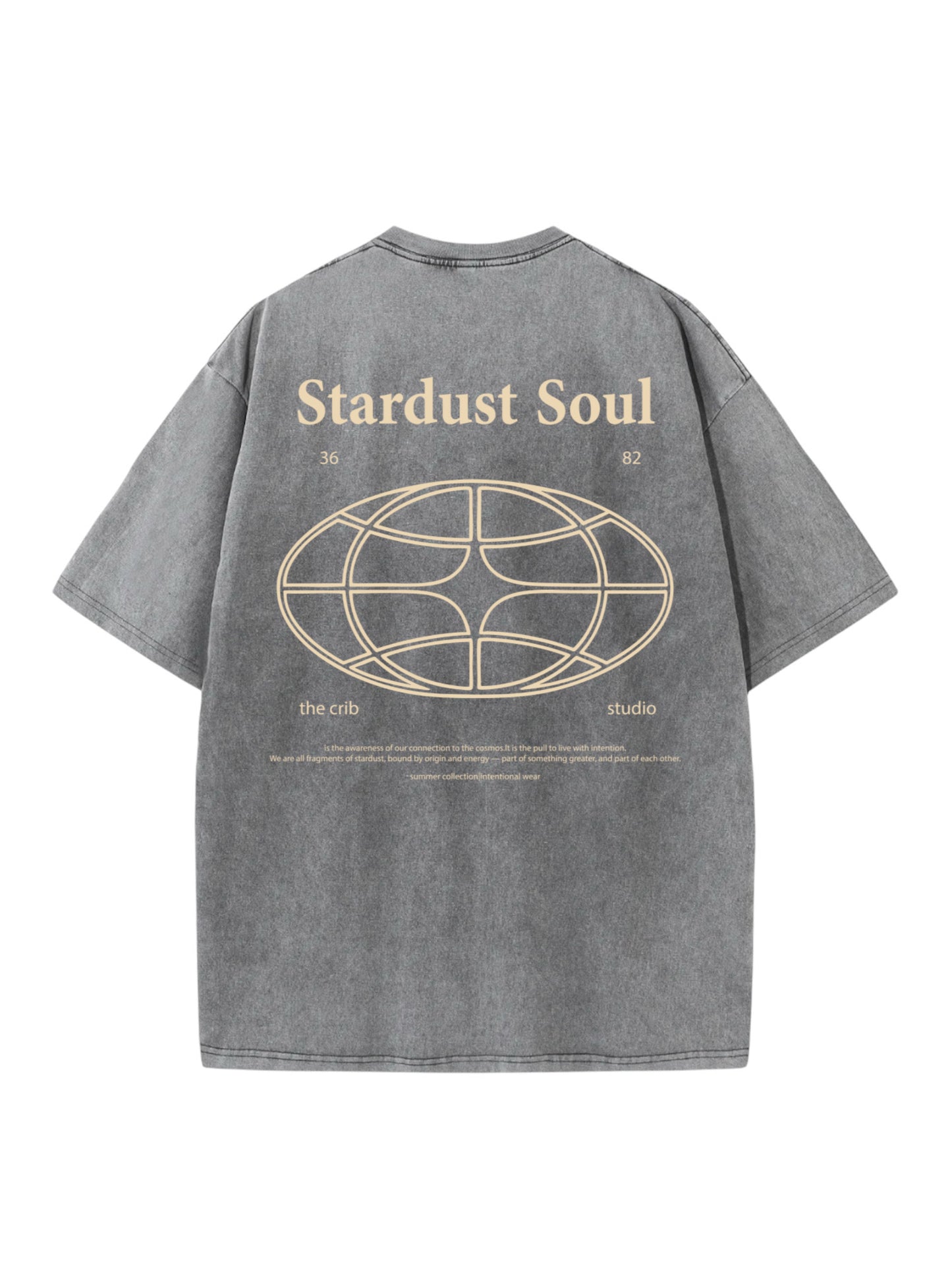 "Stardust Soul" Acid Washed Oversized t-shirt