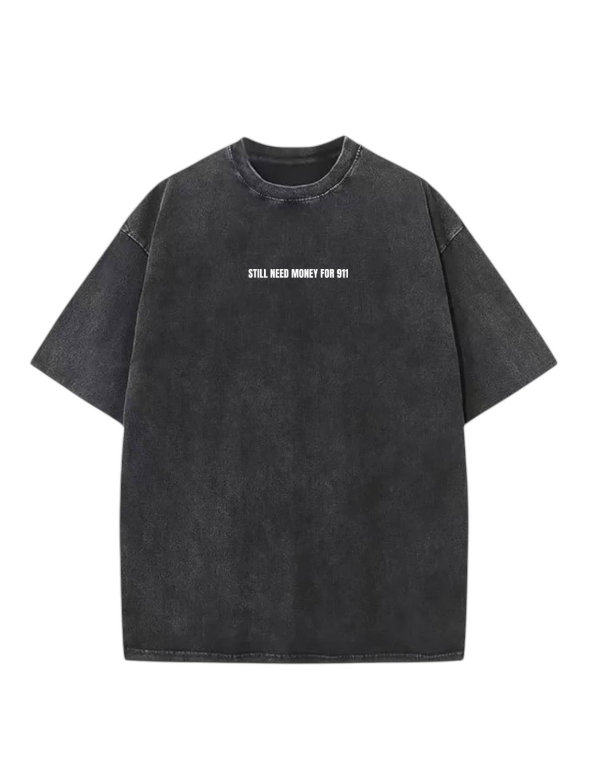 "Long Porsche Blue" Acid Washed Oversized t-shirt