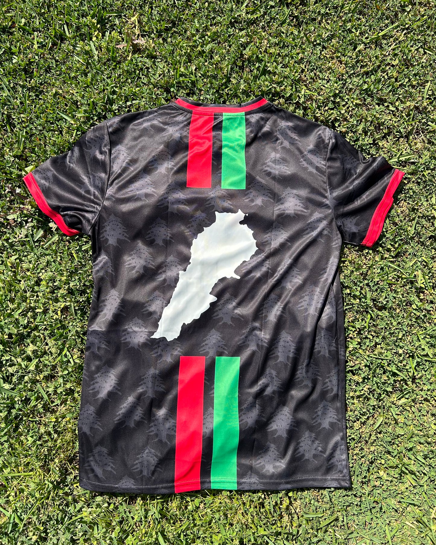"Lebanese Streetwear Jersey" half-sleeve black
