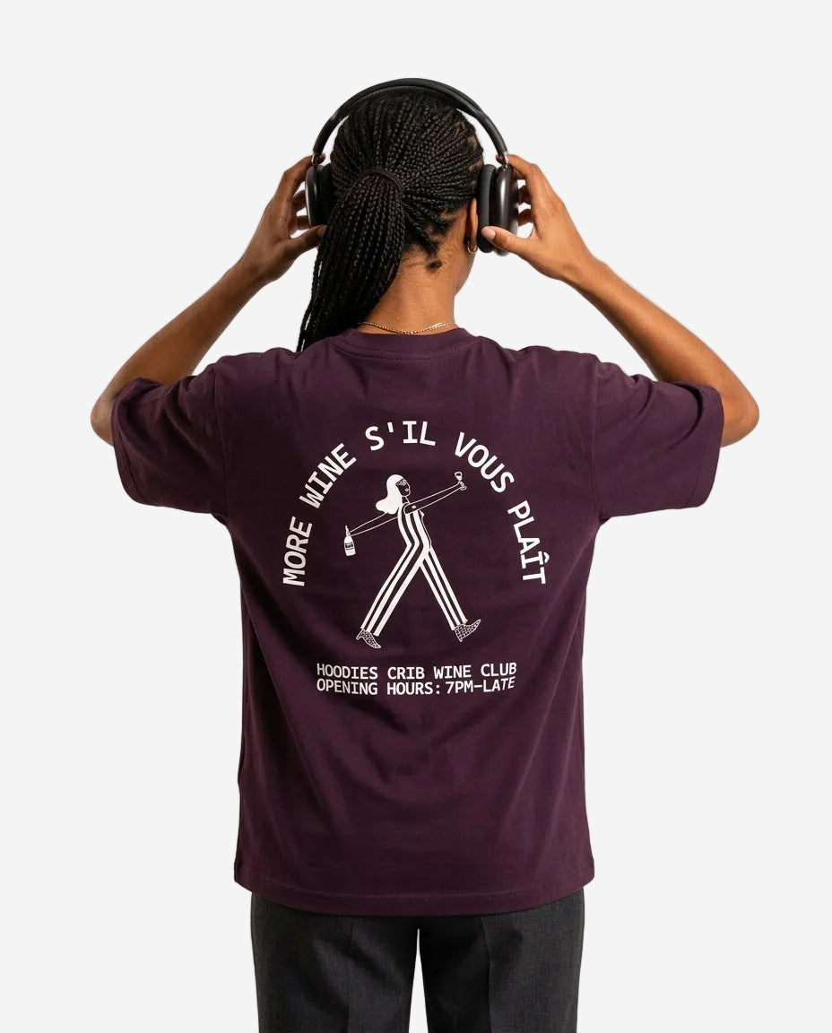 "More Wine SVP" t-shirt