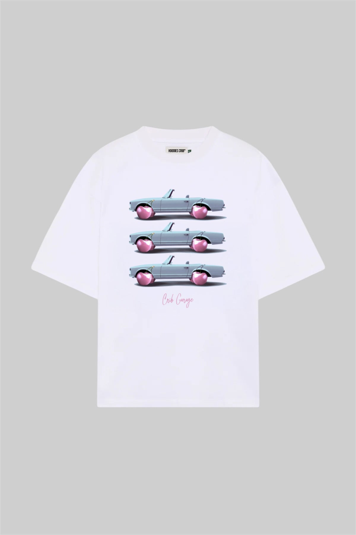 "Cherry Car Crib Garage" t-shirt
