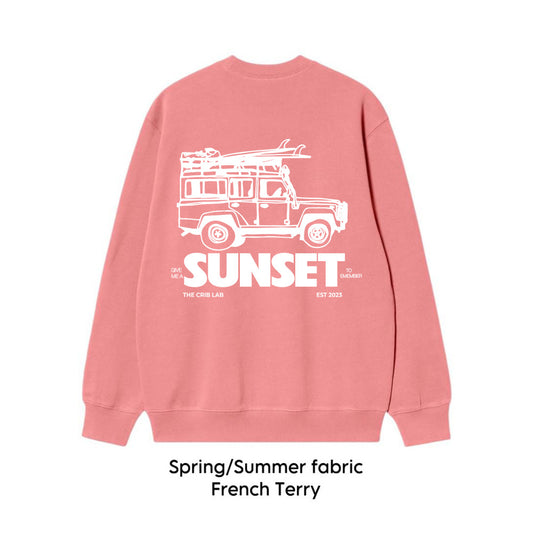 "Sunset" French Terry sweatshirt