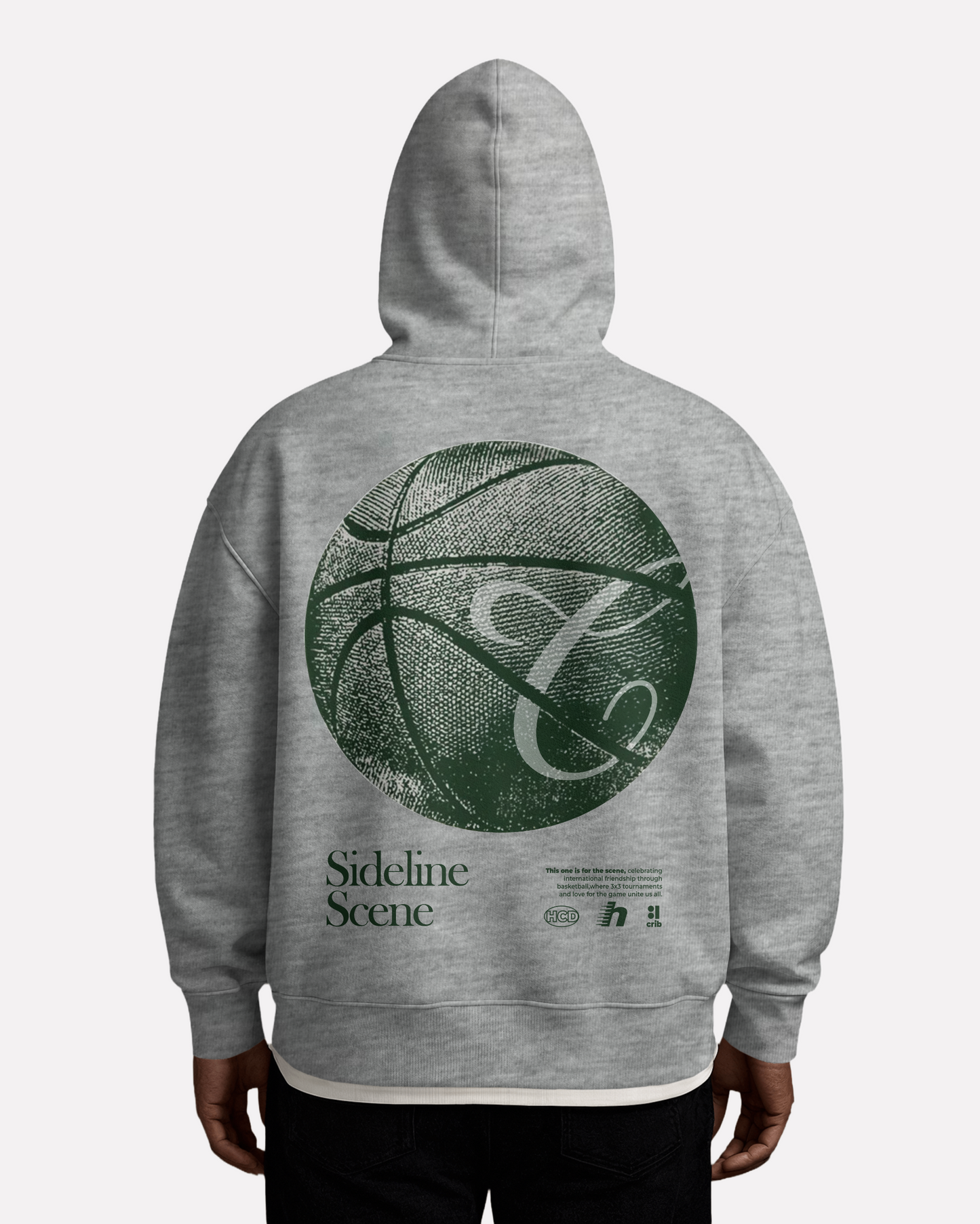 "Sideline scene v2 basketball" hoodie