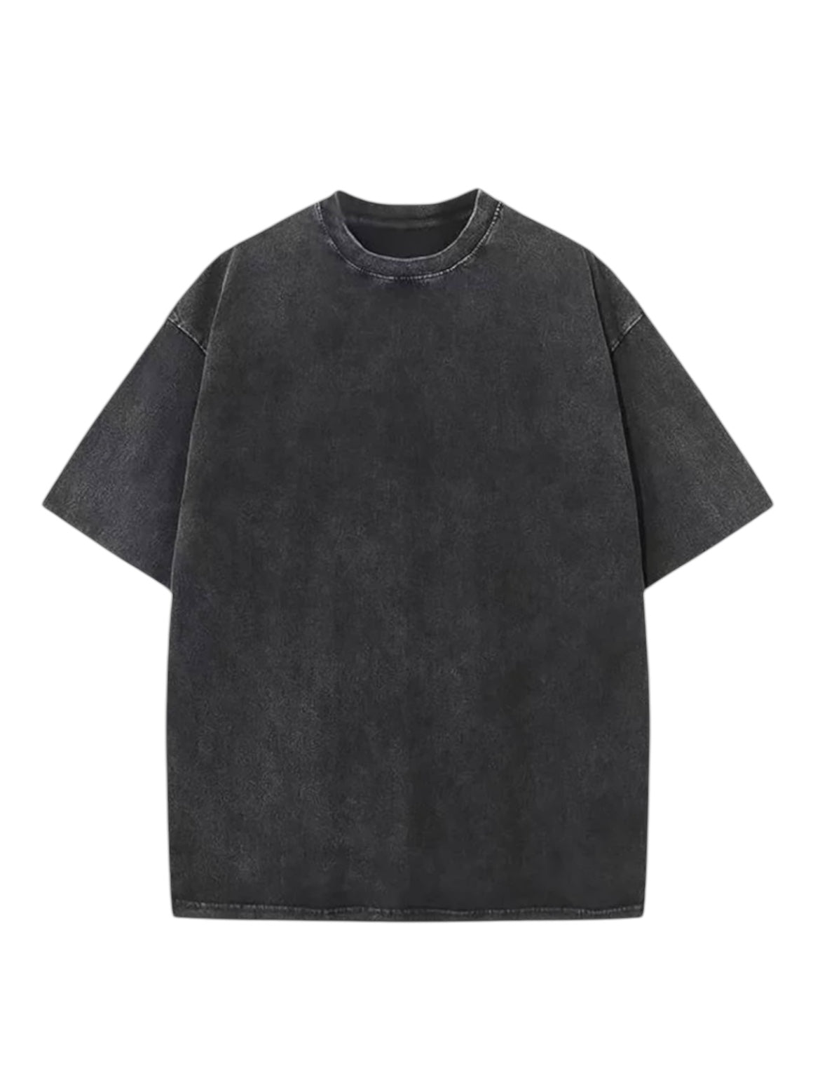 "Premium Basic Black Acid Washed Oversized" t-shirt