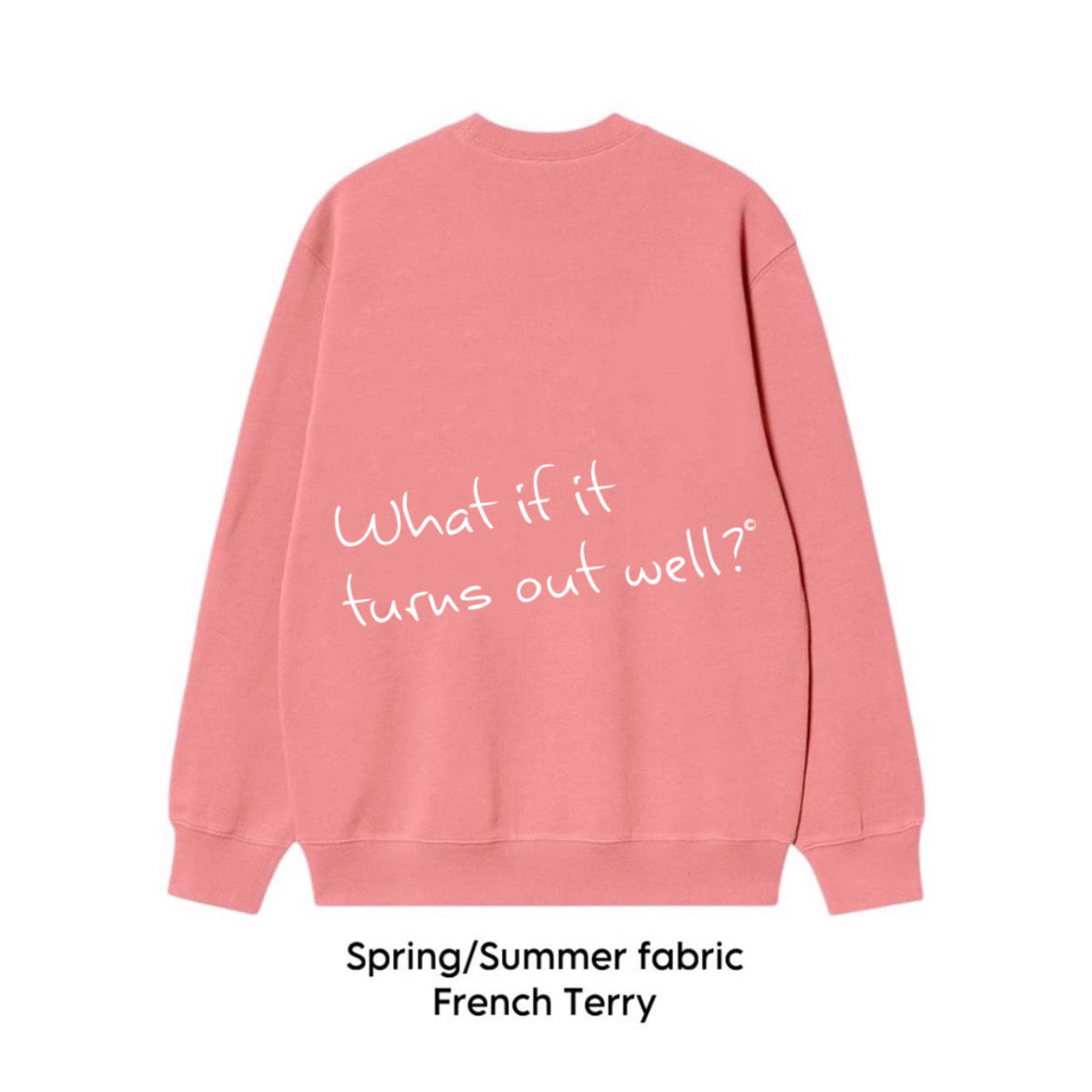 "Well?" sweatshirt crew-neck