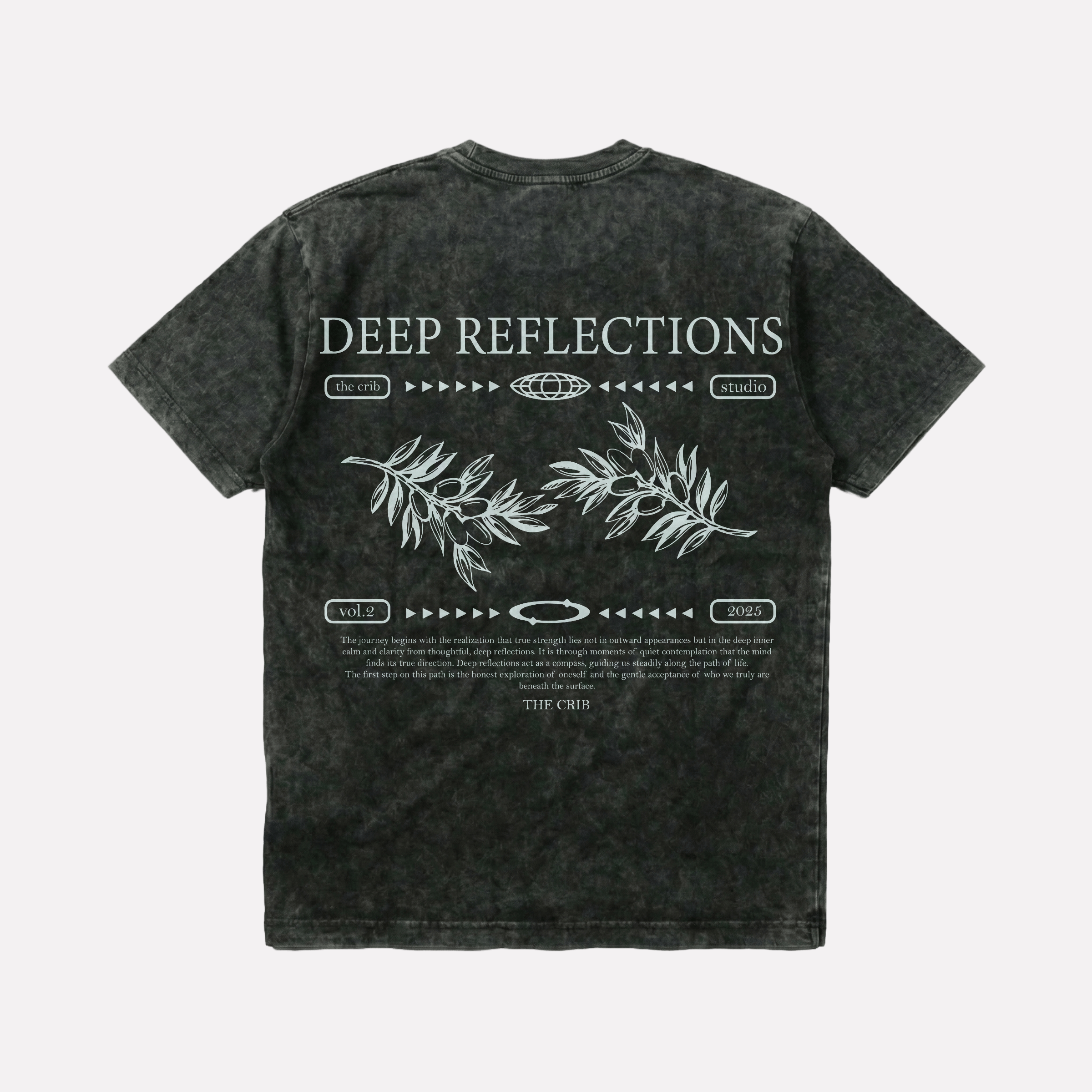 "Deep Reflections" Acid Washed t-shirt